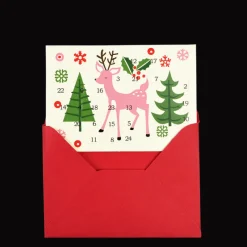 Rex London Miniature advent calendar Christmas card - 50s Christmas Outlet