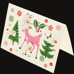 Rex London Miniature advent calendar Christmas card - 50s Christmas Outlet