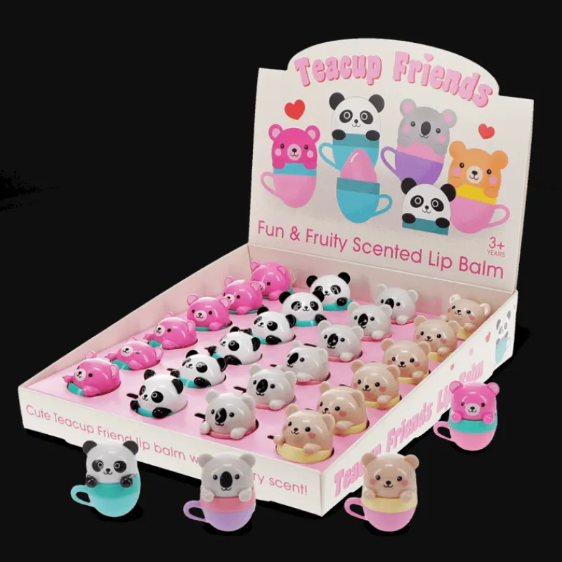 Rex London Mini berry scented lip balm (assorted) - Teacup animal friends Fashion