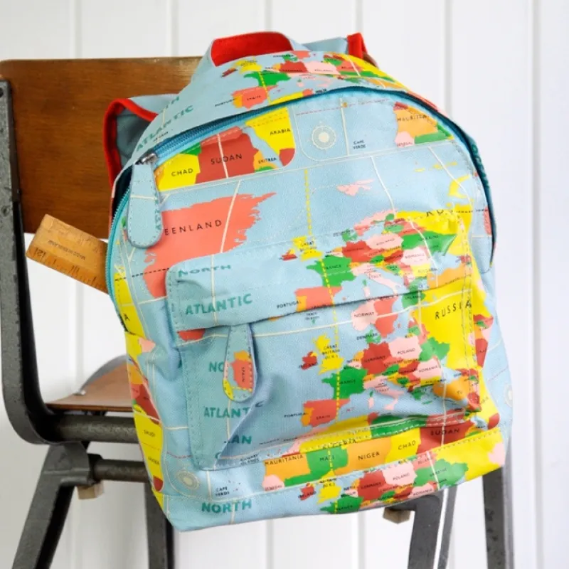 Rex London Mini children's backpack - World Map New