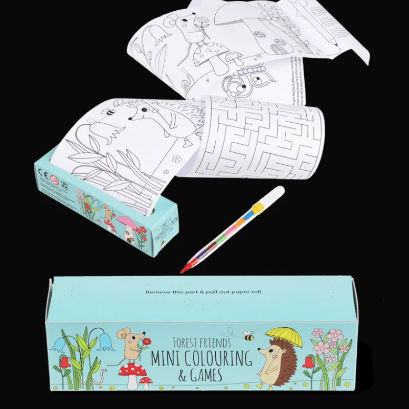 Rex London Mini colouring and games - Forest Friends Outlet