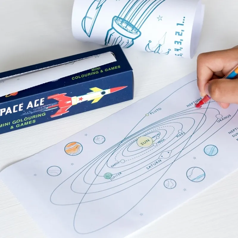 Rex London Mini colouring and games - Space Age Clearance