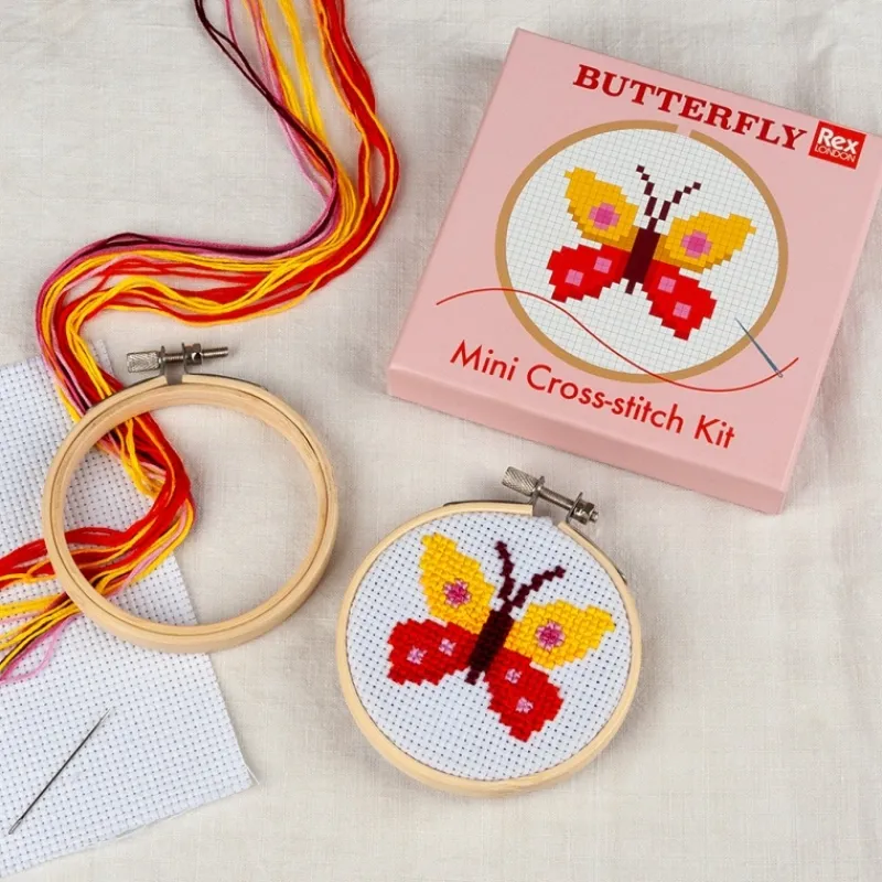 Rex London Mini cross-stitch kit - Butterfly Online