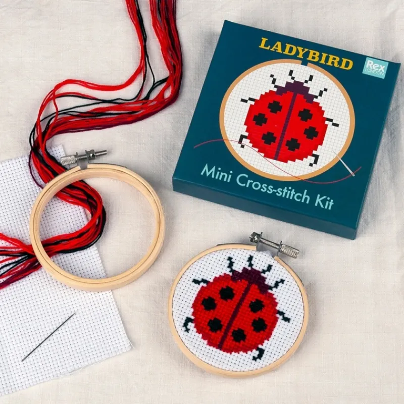 Rex London Mini cross-stitch kit - Ladybird Outlet