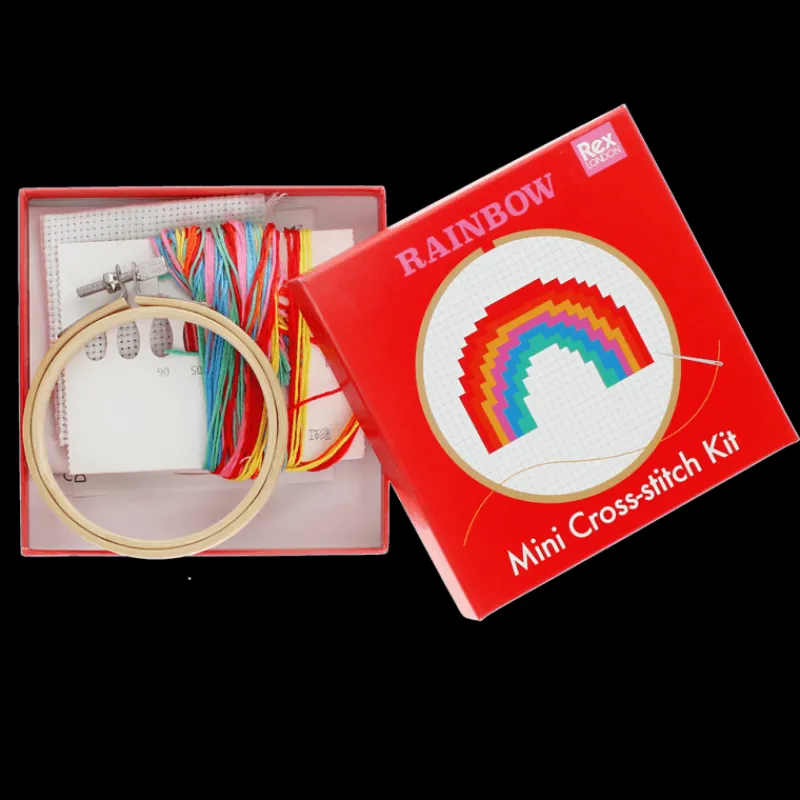 Rex London Mini cross-stitch kit - Rainbow Best