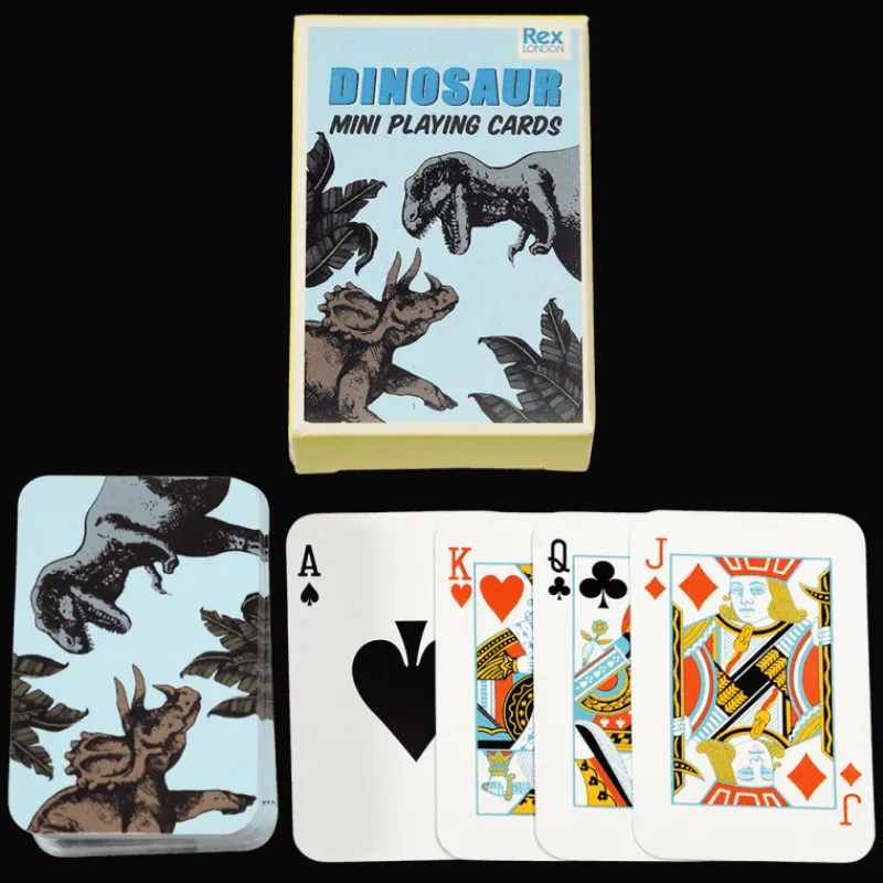 Rex London Mini playing cards - Prehistoric Land dinosaur Hot