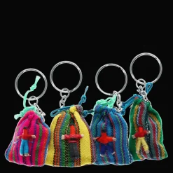 Rex London Mini worry doll amulet with keyring - Assorted (SINGLE) Clearance