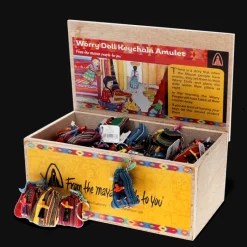 Rex London Mini worry doll amulet with keyring - Assorted (SINGLE) Clearance