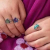 Rex London Mood rings (set of 3) - Heart, star & moon Fashion
