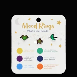 Rex London Mood rings (set of 3) - Heart, star & moon Fashion