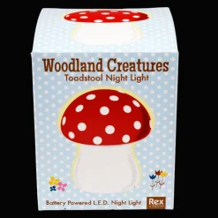 Rex London Night light - Red toadstool New