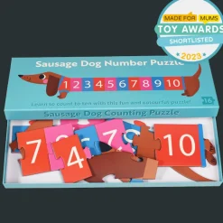 Rex London Number floor puzzle (16 pieces) - Sausage Dog Sale