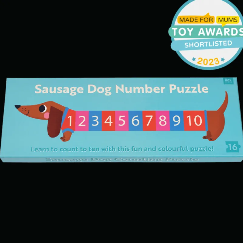 Rex London Number floor puzzle (16 pieces) - Sausage Dog Sale