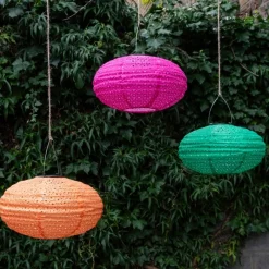 Rex London Outdoor solar UFO lantern - Orange Outlet
