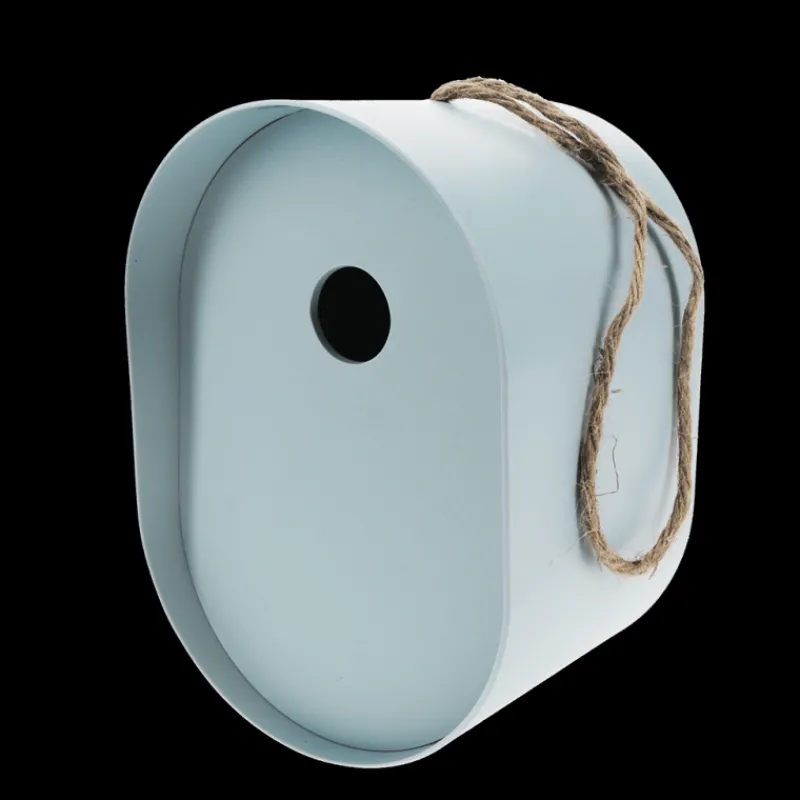 Rex London Oval bamboo fibre birdhouse - Blue Sale