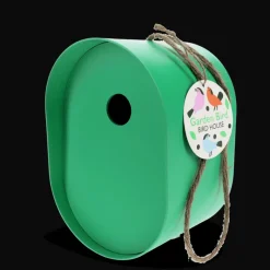 Rex London Oval bamboo fibre birdhouse - Green Sale