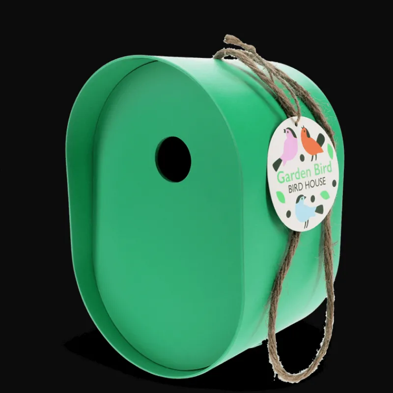 Rex London Oval bamboo fibre birdhouse - Green Sale