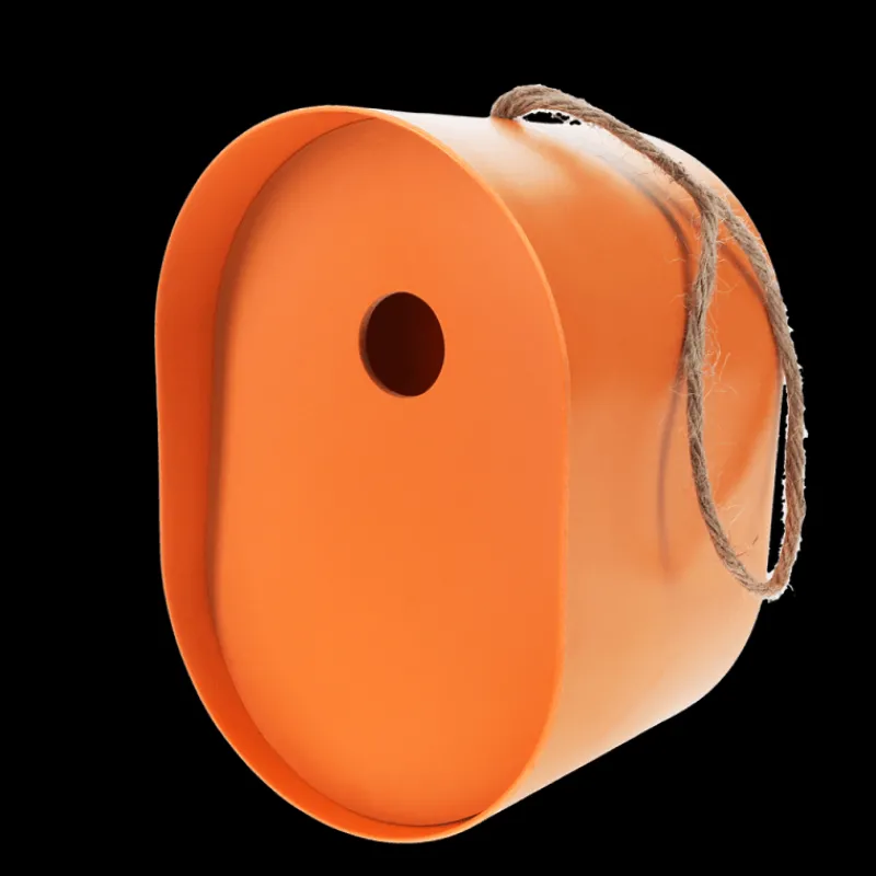 Rex London Oval bamboo fibre birdhouse - Orange Fashion