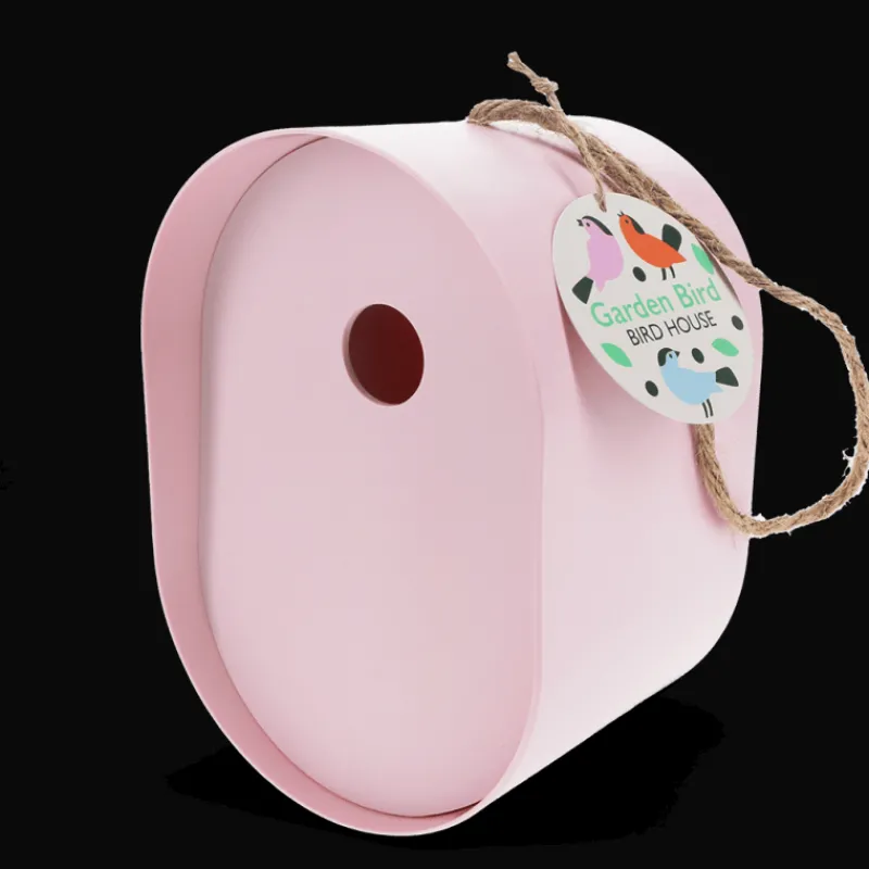Rex London Oval bamboo fibre birdhouse - Pink Fashion