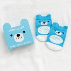 Rex London Pair of baby socks - Bruno the Bear Discount