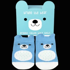 Rex London Pair of baby socks - Bruno the Bear Discount