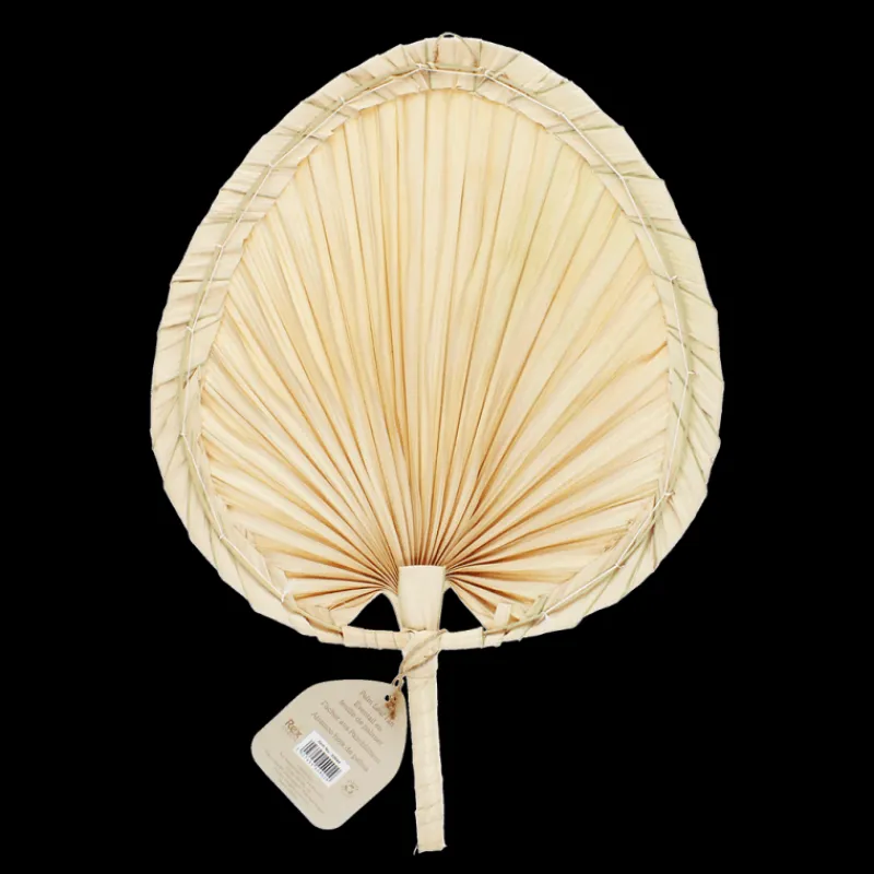 Rex London Palm leaf hand fan Clearance