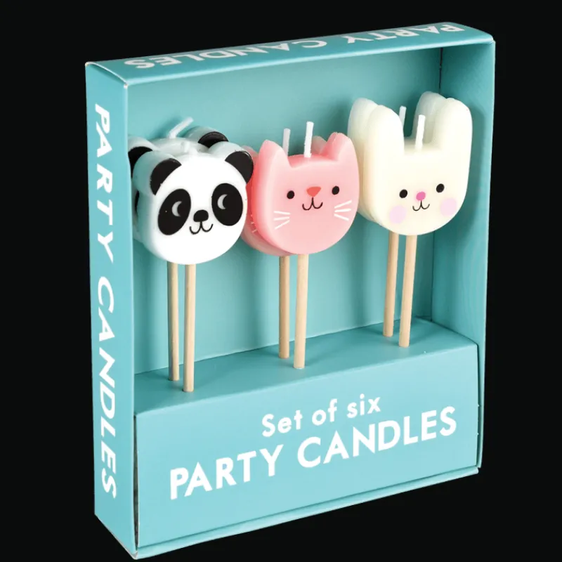 Rex London Party cake candles (set of 6) - Miko and Friends Online