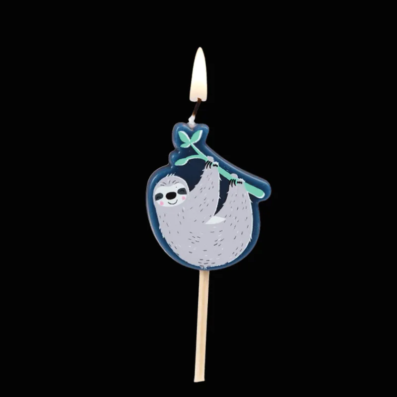 Rex London Party cake candles (set of 6) - Sydney the Sloth Clearance