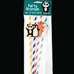 Rex London Party straws (pack of 4) - Party Animals Sale