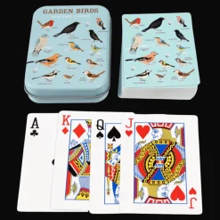 Rex London Playing cards in a tin - Garden Birds Best