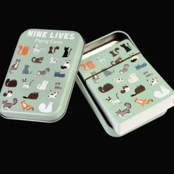 Rex London Playing cards in a tin - Nine Lives New