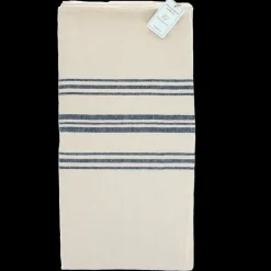 Rex London Pure Belgian linen tablecloth (120 x 180cm) - Blue stripe Hot