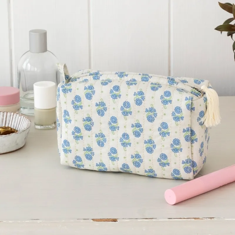 Rex London Quilted makeup bag - Cornflower Outlet