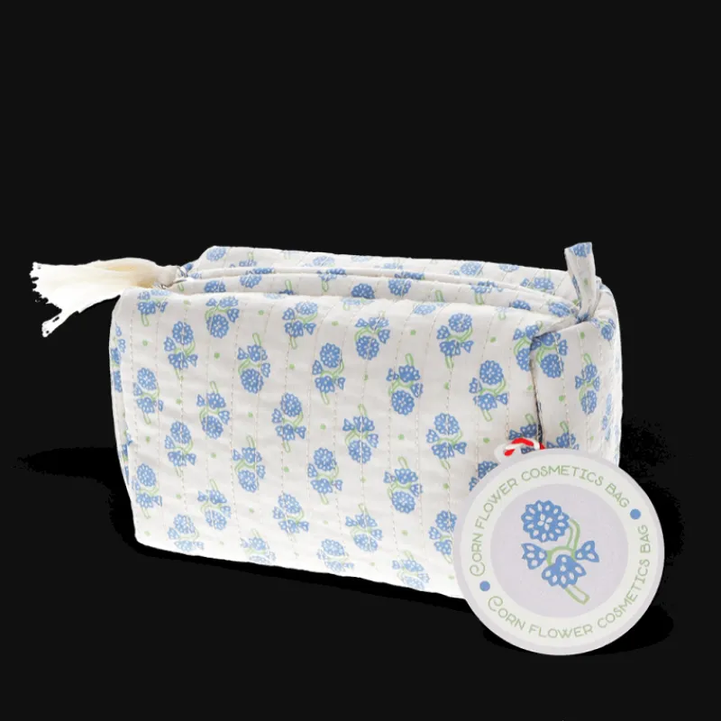 Rex London Quilted makeup bag - Cornflower Outlet