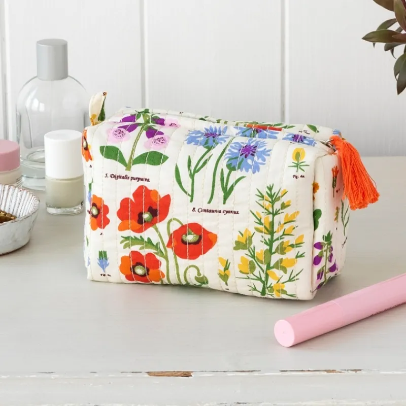 Rex London Quilted makeup bag - Wild Flowers Online