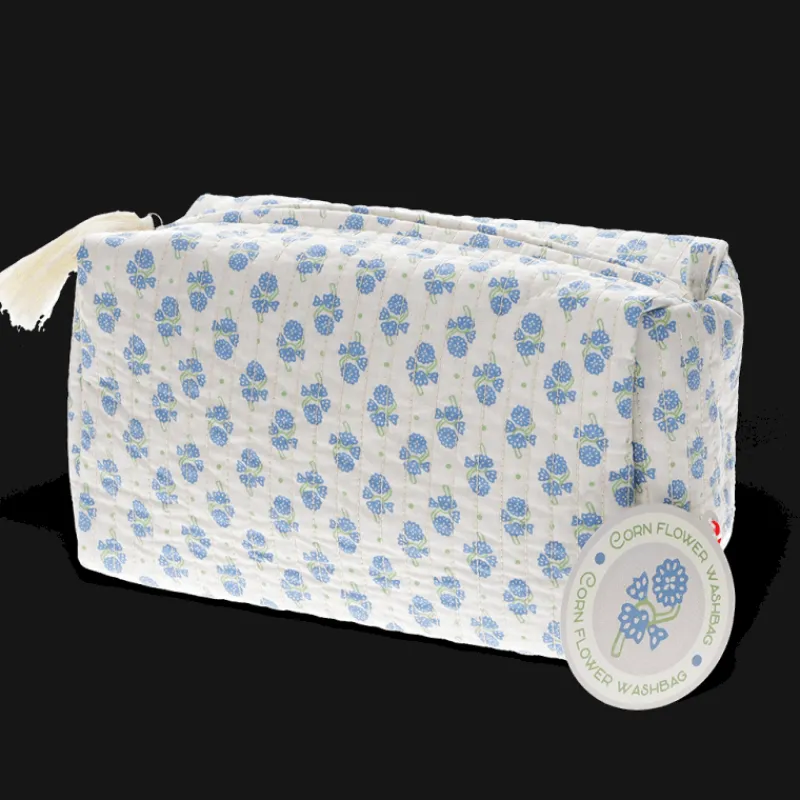Rex London Quilted wash bag - Cornflower Discount