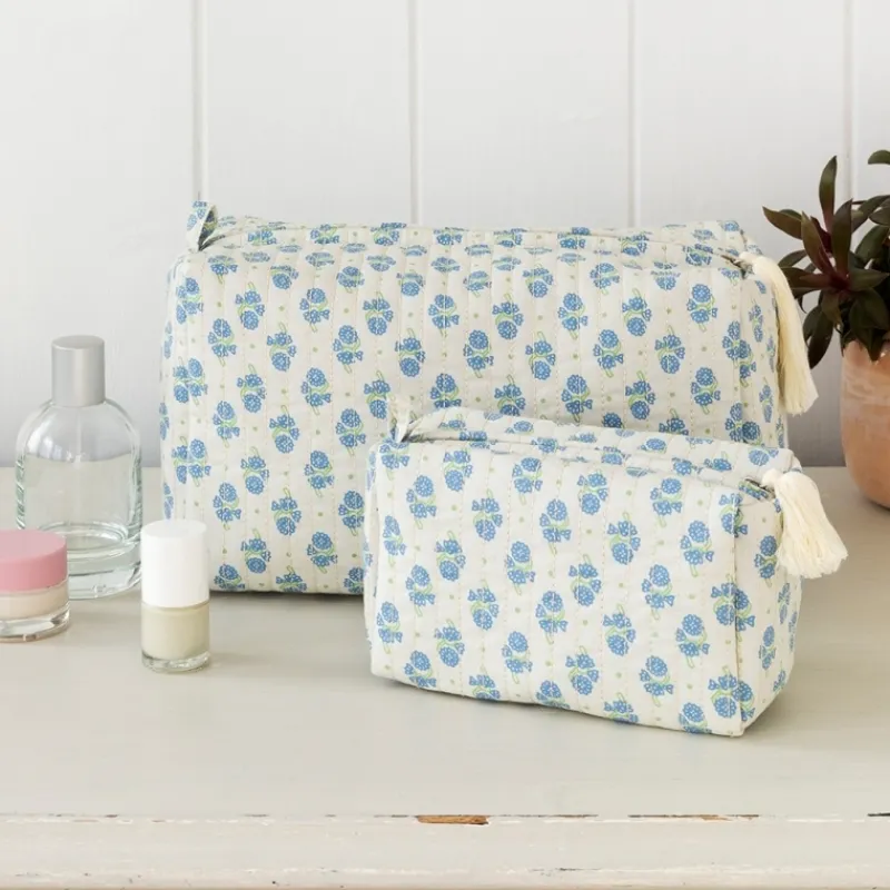 Rex London Quilted wash bag - Cornflower Discount