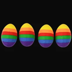 Rex London Rainbow egg erasers (set of 4) New