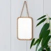 Rex London Rectangular hanging mirror (15.5cm x 10.5cm) - Gold tone Sale