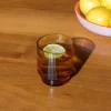 Rex London Retro ribbed glass tumbler 325ml - Amber New