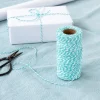 Rex London Roll of twine (100m) - Teal and white Outlet