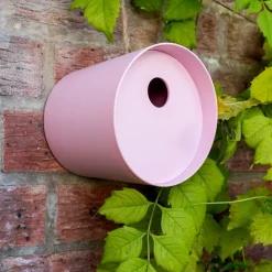 Rex London Round bamboo fibre birdhouse - Pink Clearance