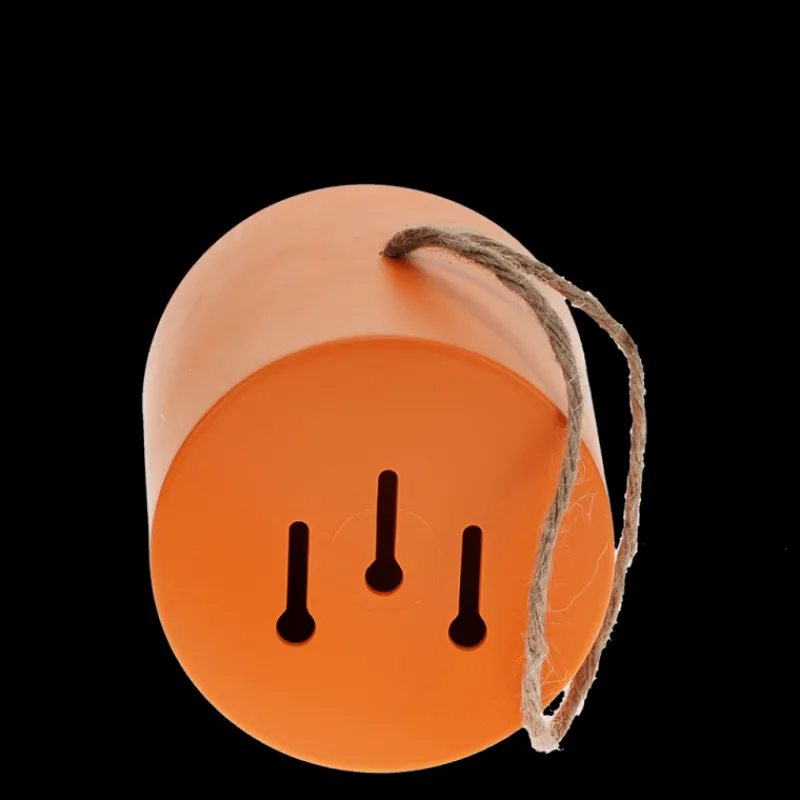 Rex London Round bamboo fibre birdhouse - Orange Hot