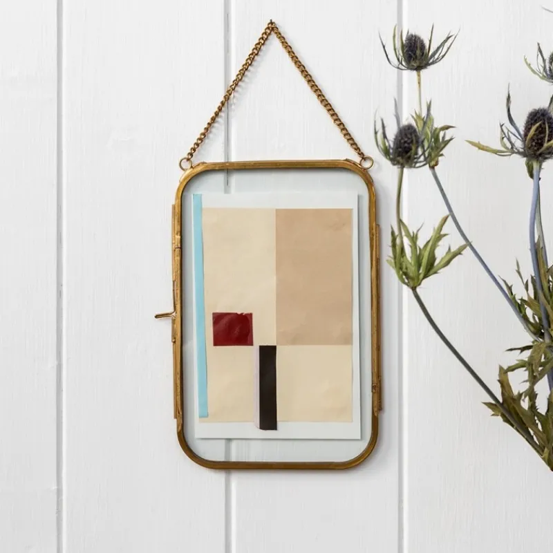 Rex London Rounded hanging brass frame 13x20cm Online