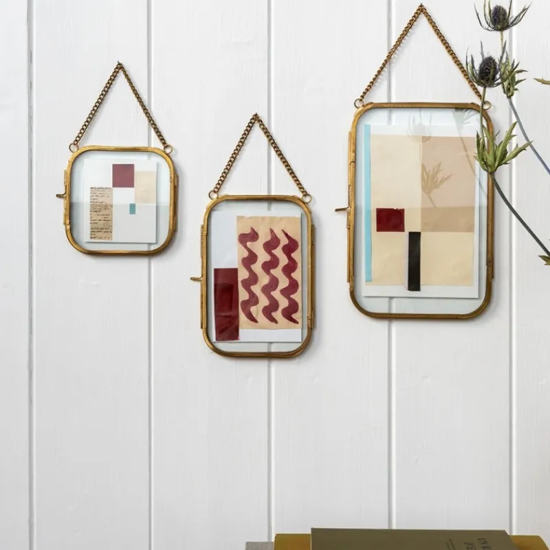 Rex London Rounded hanging brass frame 13x20cm Online