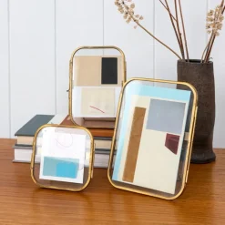 Rex London Rounded standing brass frame 13x18cm Hot