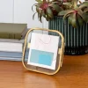 Rex London Rounded standing brass frame 10x10cm Discount