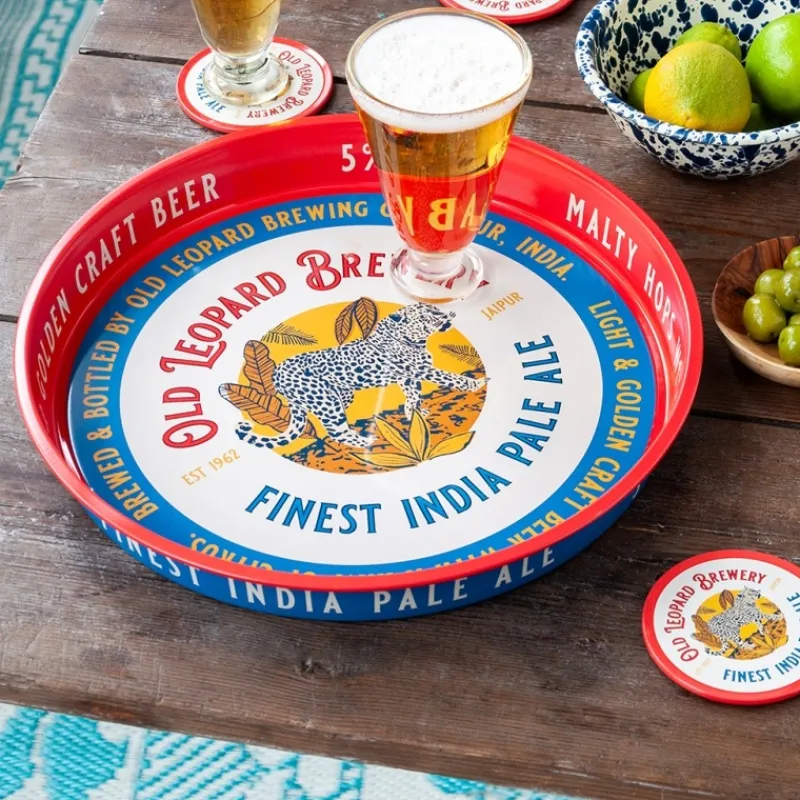 Rex London Round metal serving tray - Old Leopard Brewery Outlet