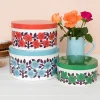 Rex London Round nesting tins (set of 3) - Astrid Flower Discount
