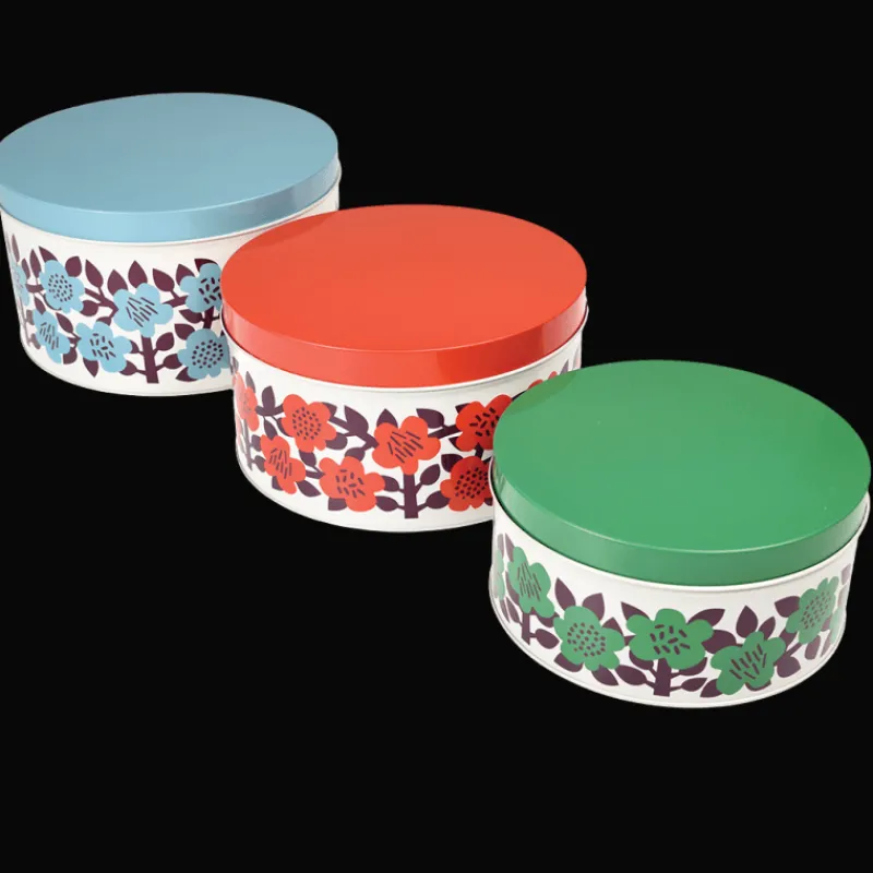 Rex London Round nesting tins (set of 3) - Astrid Flower Discount